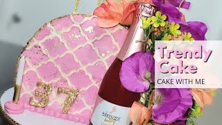 | Cake With Me | Making the trendy 2022 cake!