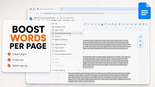 How to Fix Low Word Count Per Page in Google Docs (Dense Text Relief)
