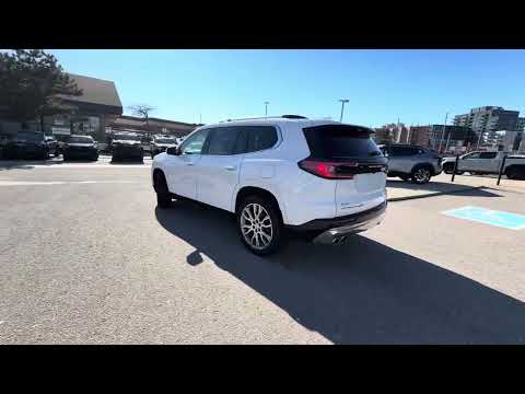 2025 GMC Acadia AWD Denali in White for sale at Boyer Pickering Chevrolet Cadillac Buick GMC Ltd. in Pickering, ON