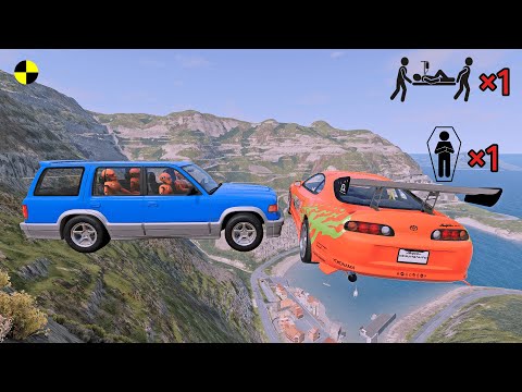 Realistic High-Speed Car Crashes in BeamNG.drive #113 | Ultra Detailed Crash Compilation