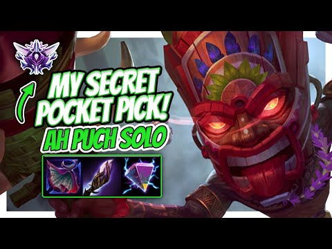ROAD TO MASTERS: MY SECRET SOLO POCKET PICK! - Smite Ranked Ah Puch solo
