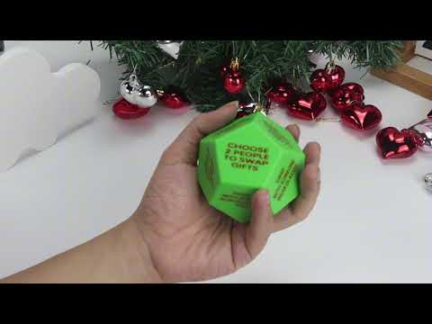 Santa Swap Gift Exchange Dice, 3*3in Exchange Gifts Family Game