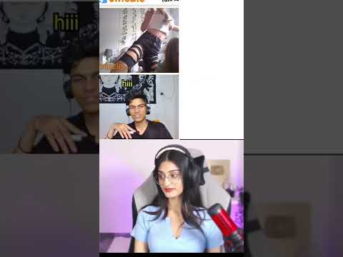 @PAYALGAMING reaction on @AdarshSinghUC Omegle Video 😂 | Roasting girl on omegle 😀 #shorts