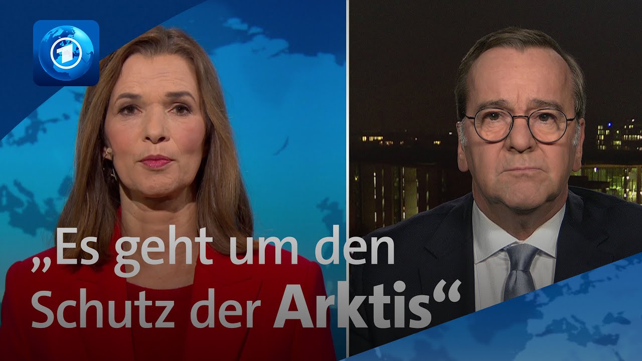 Warum Bundeswehr-Soldaten in Grönland? Bundesverteidigungsminister Pistorius | tagesthemen-Interview
