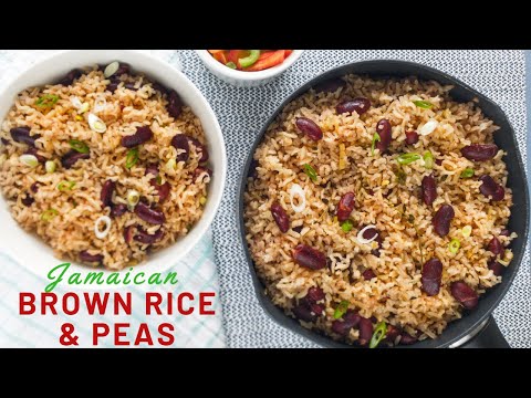 How to Cook Jamaican Rice and Peas from Scratch | Brown Basmati Rice