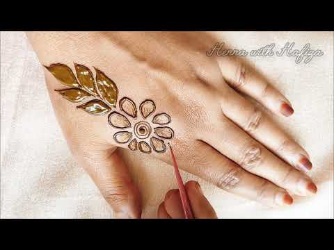 Beautiful Floral + Bunch Mehndi Henna Design for 2025｜Step by Step Easy Tutorial | Henna with Hafiza