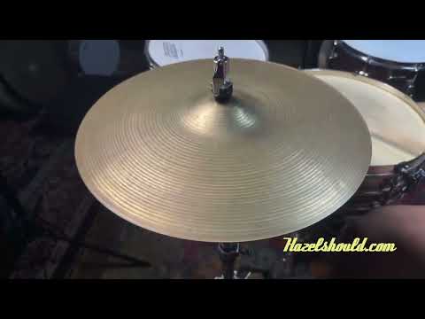 1960s Vintage Zildjian 14” Hihats PAPER THIN 722 948 g AMAZING PAIR! Light Complex Hand Hammered Bild 5