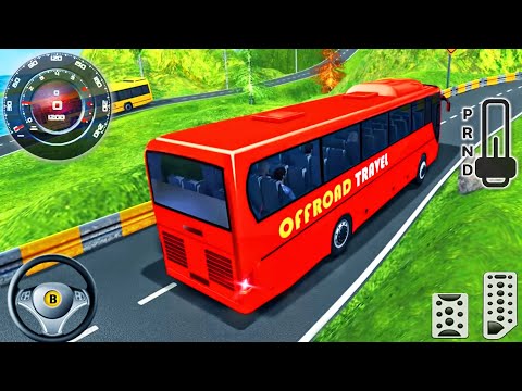 Coach Bus OffRoad Driver Simulator 3D - Tourist Bus Mountain Driving - Android GamePlay