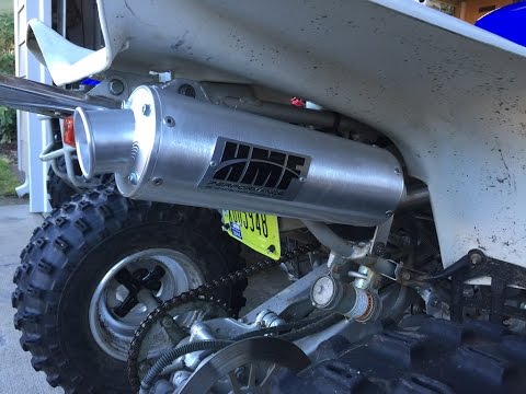 Warrior 350 HMF Exhaust | Before & after comparison
