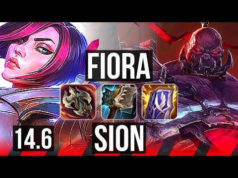 FIORA vs SION (TOP) | 14 solo kills, 1100+ games | EUW Master | 14.6