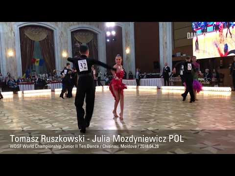 Tomasz Ruszkowski - Julia Mozdyniewicz POL | WDSF World Championship J2 Ten Dance - Samba