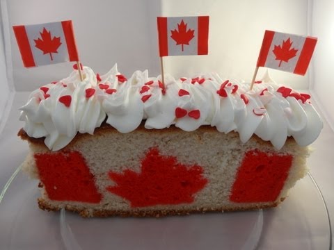 How to make a Canadian flag cake (for Canada Day) -with yoyomax12
