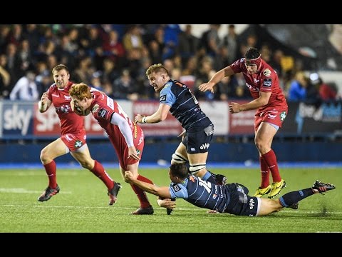 Round Seven Highlights: Cardiff Blues v Scarlets Rugby | 2016/17 season