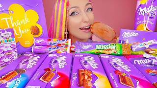 Download lagu ASMR EATING CHOCOLATE MILKA, CANDY BARS, ICE CREAM, COOKIE, DESSERT, MUKBANG, 여러가지 밀카 초콜릿 먹방 mp3