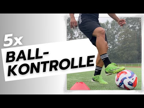 5x Technik Training zur Verbesserung der Ballkontrolle und Dribbling I Fußball Skill Training