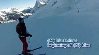 preview picture of video 'Ski - Jungfrau skiarea - Kleine Scheidegg slopes 31,25,22'