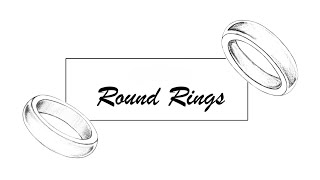 How to draw round rings : simple jewelry sketching exercices for beginners