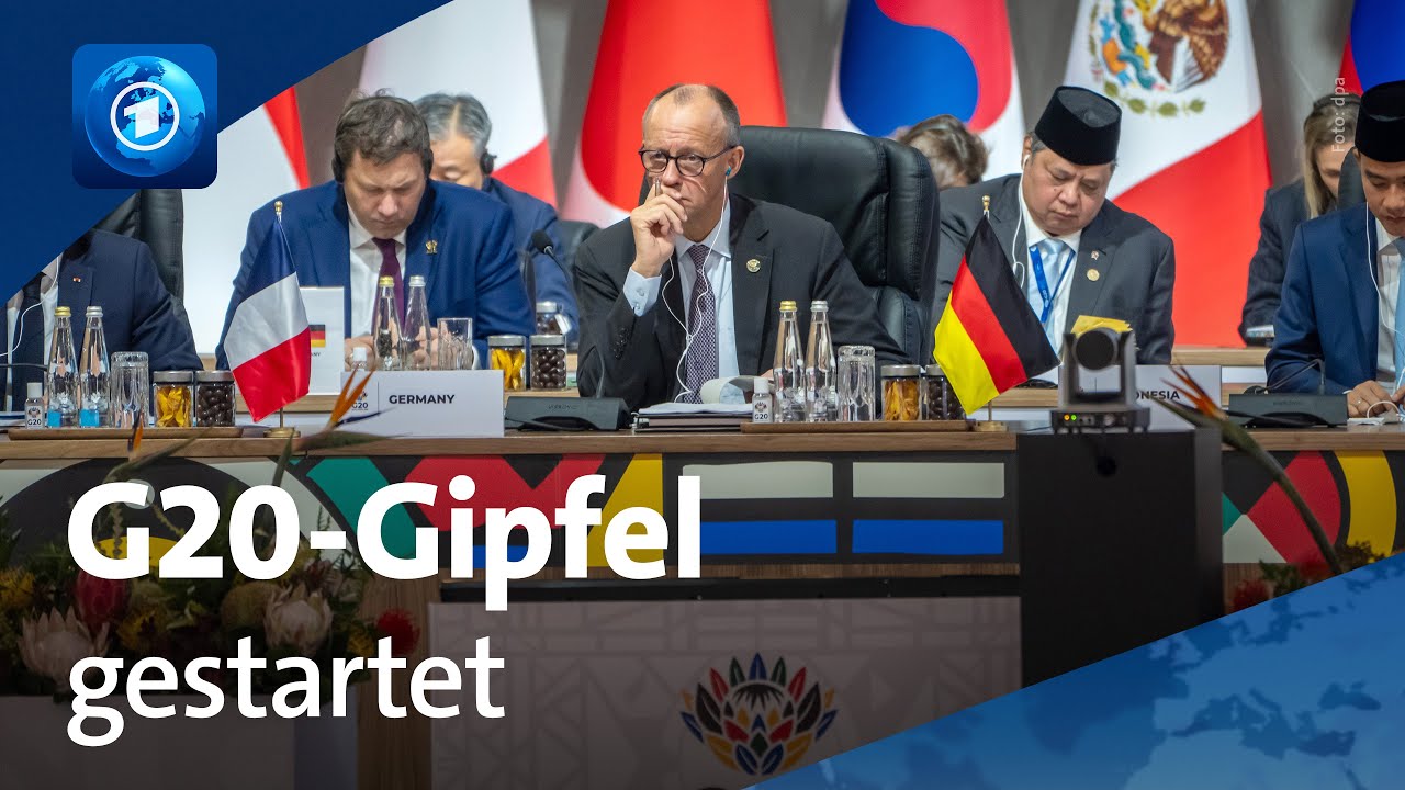 Bundeskanzler Merz in Südafrika: G20-Gipfel ohne USA gestartet