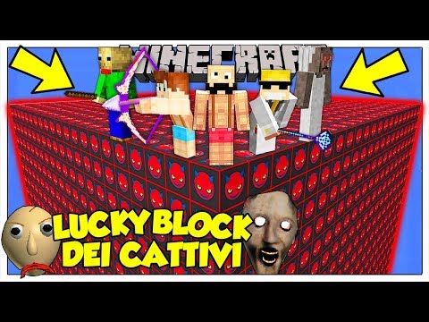 LA SFIDA DEI LUCKY BLOCK GIGANTI DEI CATTIVI! - Minecraft ITA