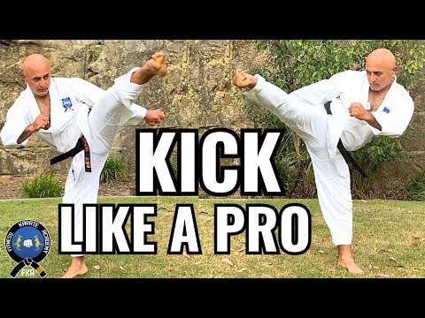 martial arts roundhouse kick tutorial