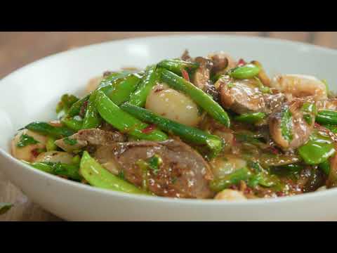 Duck Stir Fry with Lychee and Plum Sauce - Good Chef Bad Chef