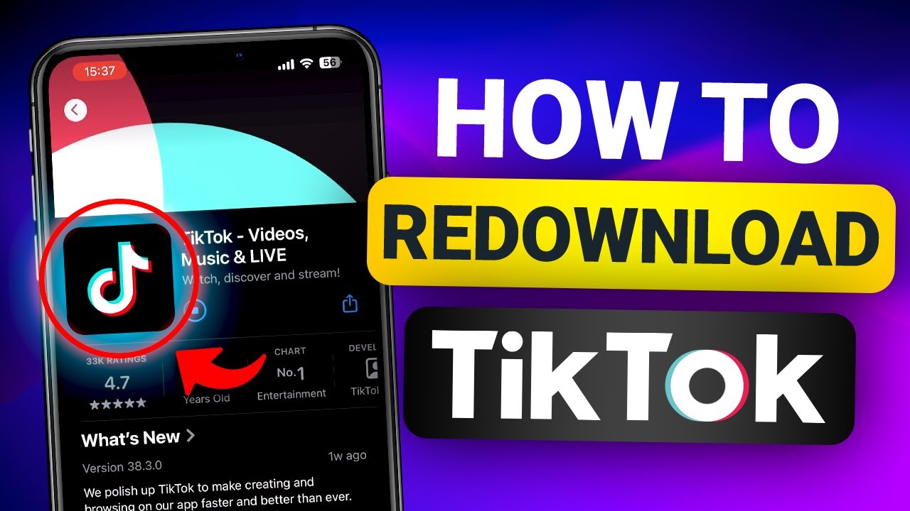 How to get TikTok back after deleting the app 2026
