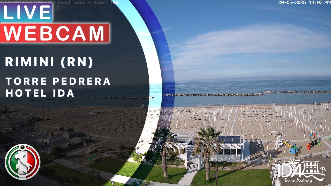 Live webcam view of Torre Pedrera Beach & Adriatic Panorama