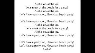1 Hawaiian Beach Party-lyric video