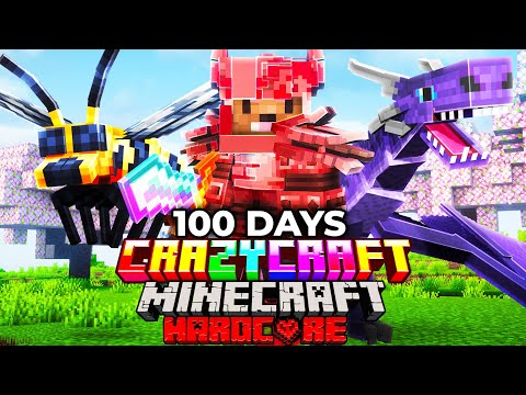I Survived 100 Days in CRAZY CRAFT in Minecraft Hardcore!