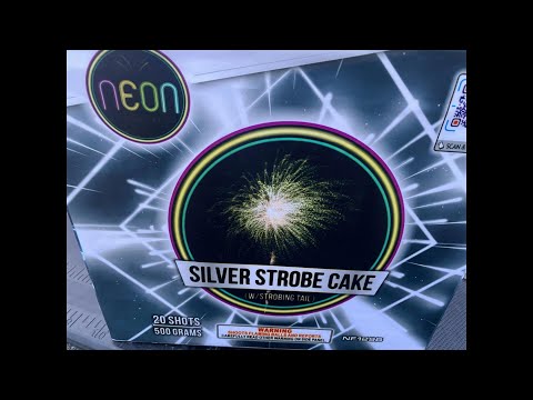SILVER STROBE W STROBING TAIL by NEON FIREWORKS