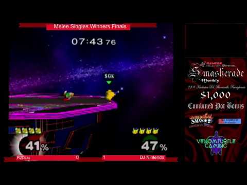 Smasherade Melee Singles R2DLiu vs DJ Nintendo Winners FInals