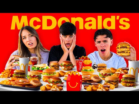 We ORDERED and ATE the entire McDonald's MENU (*EXPENSIVE*) 🍔
