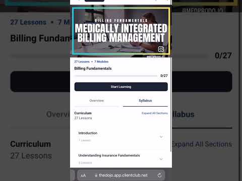Billing Fundamentals Course | Med Pro Dojo