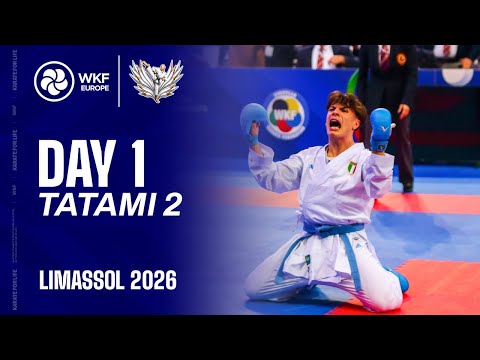EKF KARATE  | Day 1 - Tatami 2 | EKF Cadet, Junior & U21 Championships Limassol