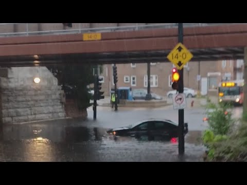 Chicago Flooding: Basements, roads waterlogged, geysers shooting from the streets