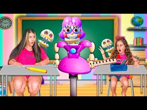LARISSA E LAYRA TIVERAM QUE FUGIR DA PROFESSORA MALVADA NA ESCOLA!!