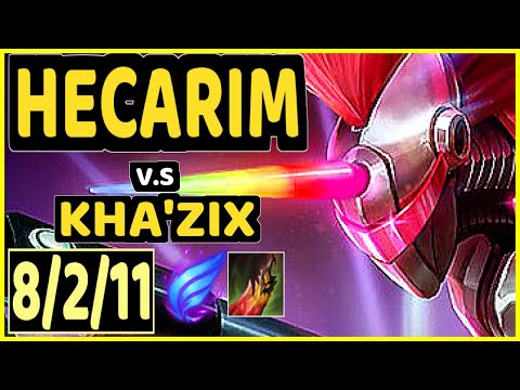 MAXLORE (HECARIM) vs KHA'ZIX - 8/2/11 KDA JUNGLE GAMEPLAY - EUW Ranked PLATINUM