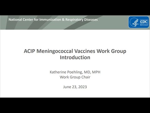 June 2023 ACIP Meeting - Meningococcal Vaccines
