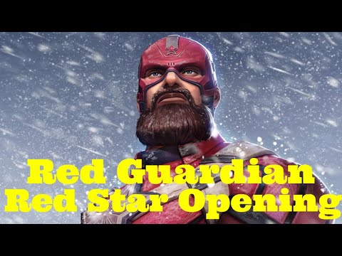 Red Guardian Red Star Orb Opening x 30 | Skills Overview | Marvel Strike Force - Free to Play
