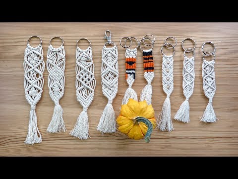 DIY MACRAME KEYCHAINS Patterns for Beginners and Beyond