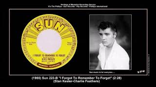 *(1955) Sun 223-B ''I Forgot To Remember To Forget'' Elvis Presley, Scotty &amp; Bill