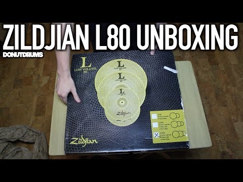 Zildjian L80 Low Volume Cymbal Set Unboxing LV468 (DonutDrums)