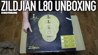 Video thumbnail for Zildjian L80 Low Volume Cymbal Set Unboxing LV468 (DonutDrums) by DonutDrums