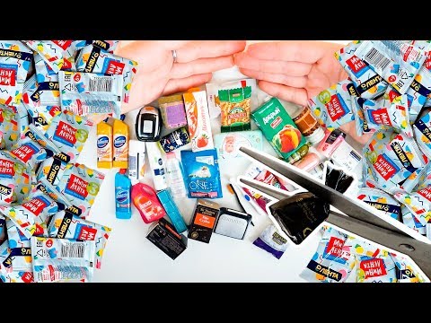 Мини Лента 3 / РЕЖУ Мини Ленту 3 ЧТО ВНУТРИ? / МНОГО МИНИАТЮР