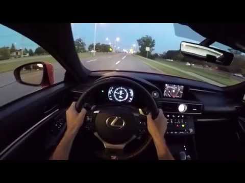 2015 Lexus RC350 F Sport - POV Sunset Drive