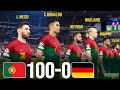 Portugal 100-0 Germany | Messi, Ronaldo, Neymar, Haaland, Mbappe, Salah Al Stars played for POR |PES