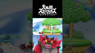 リベンジ×３、ラリアット、崖奪い空後で1ストック #shorts