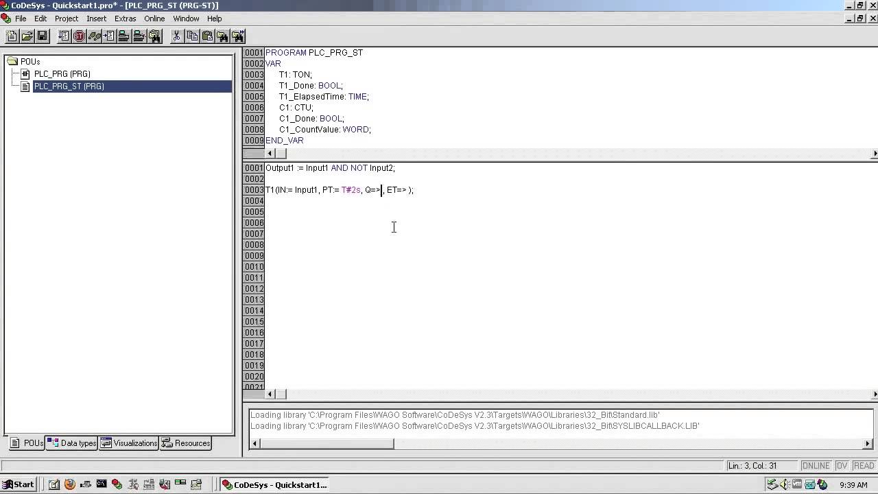 WAGO CoDeSys 2 3 Quick Start Guide Structured Text
