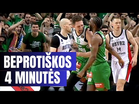 Beprotiškos Žalgirio ir Ryto rungtynių paskutinės keturios minutės