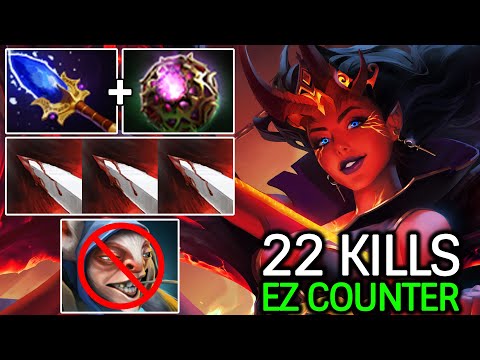 Queen of Pain Counter Meepo – INSANE Power Scepter Build Dota 2